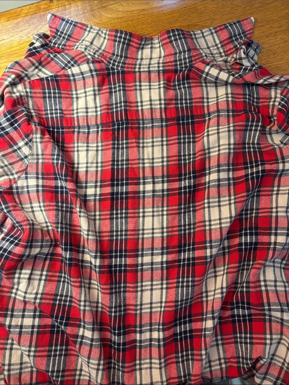 Madewell Women’s Red Plaid Flannel Shirt - Picture 4 of 4